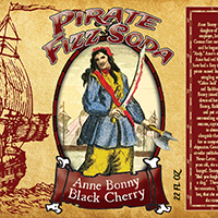 Pirate Fizz Soda Anne Bonny Black Cherry - 22oz